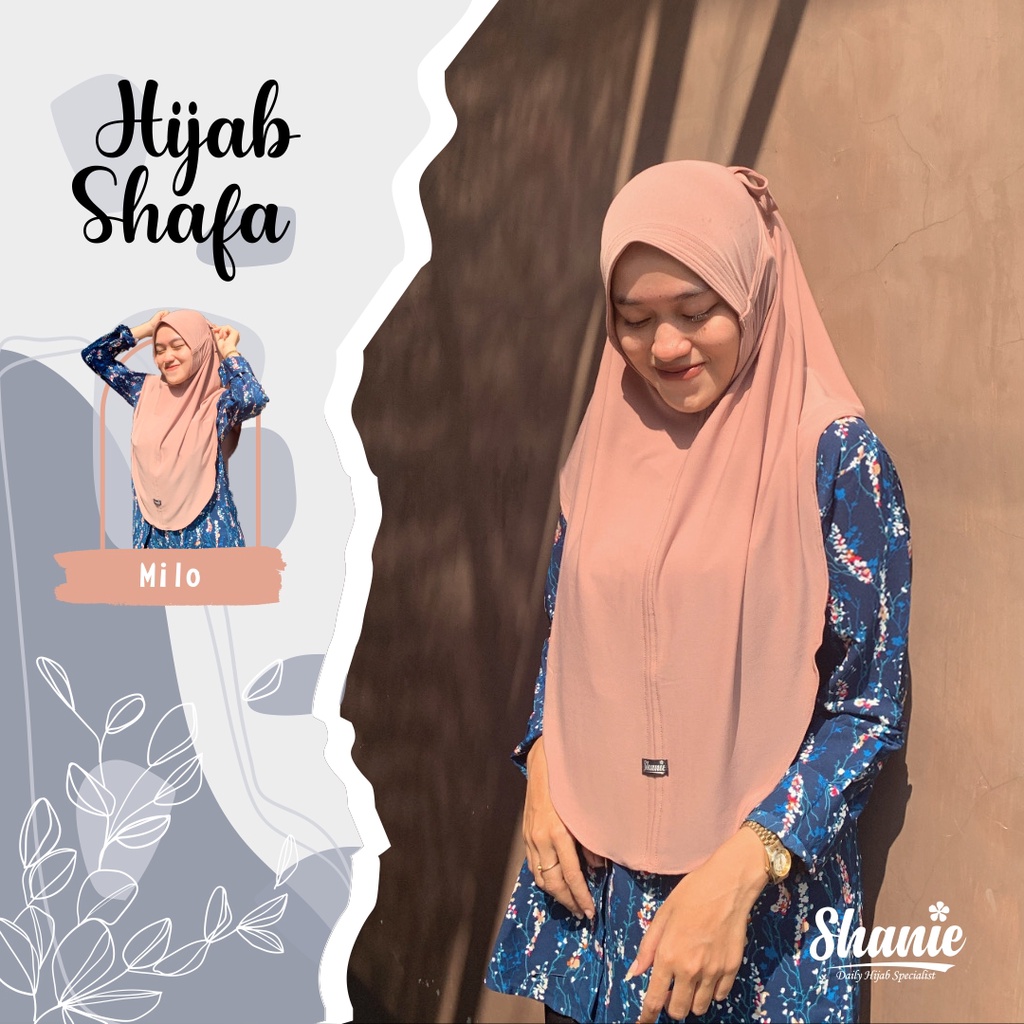 Bergo Shafa Jersey Premium Sale By Shanie Hijab Size L