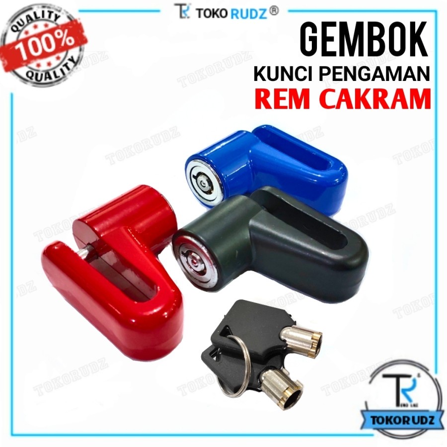 Gembok Motor Sepeda Kunci Pengaman Rem Cakram Disc Brake Disk Lock