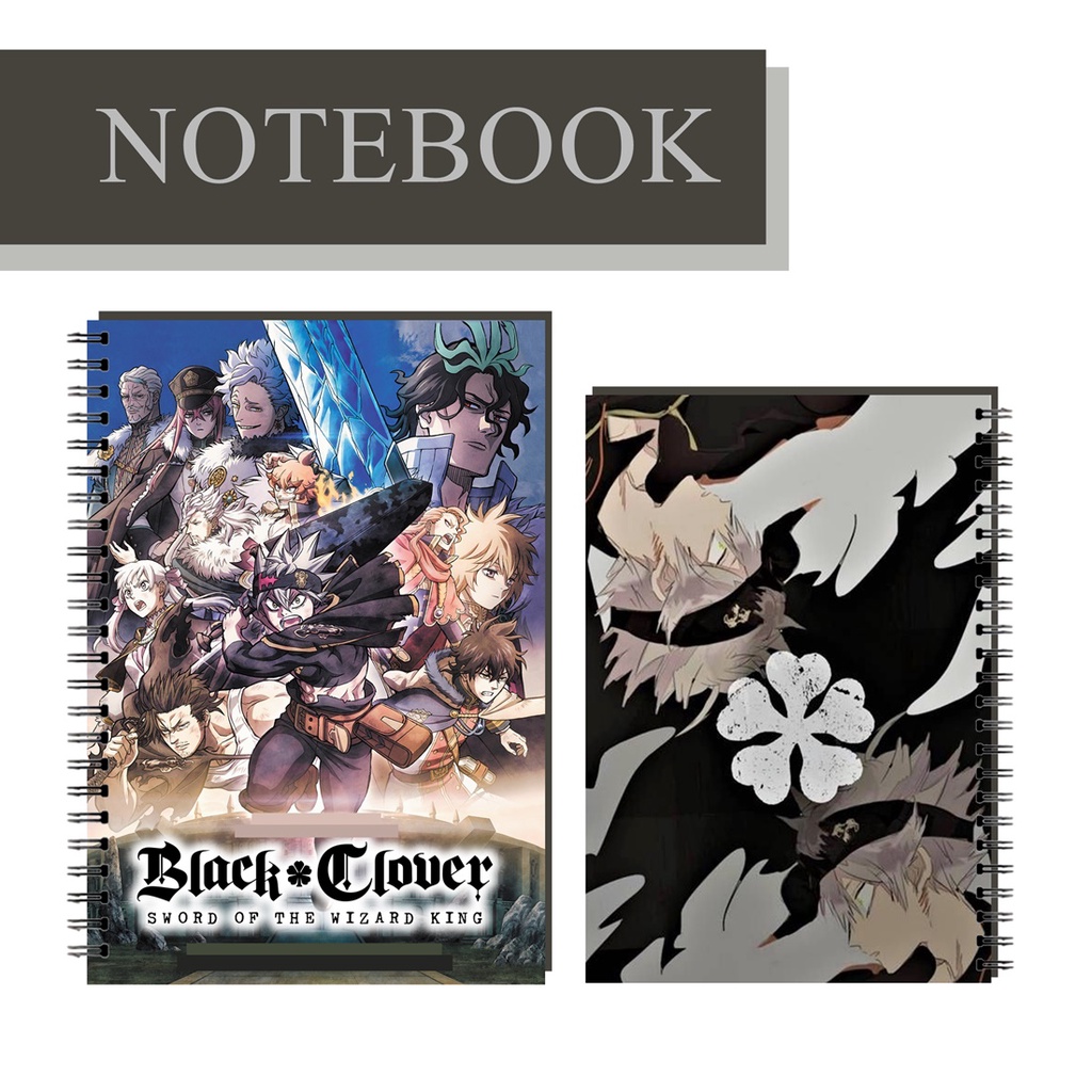 

Notebook Anime Black Clover Book Manga Notebook