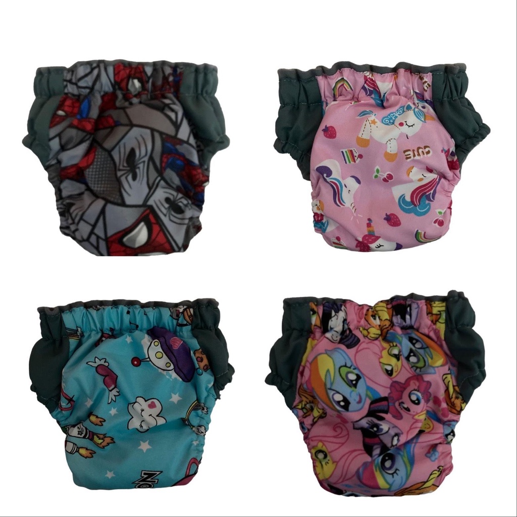 Celana Clodi Reguler ( AIO ) Popok Bayi Cuci Ulang Model Celana Sudah Termasuk Insert