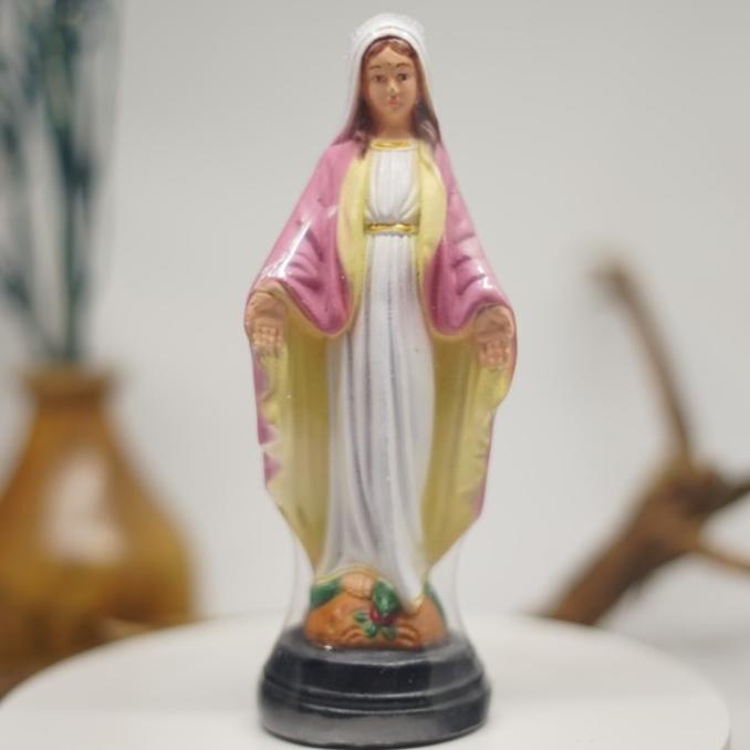 Flower Glass Dome Spesial Natal LED 12 x 22 cm Bunda Maria -Tipe 1