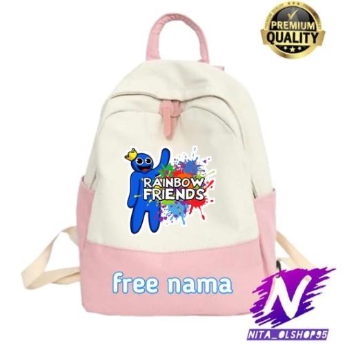 tas ransel anak rainbow friends blue