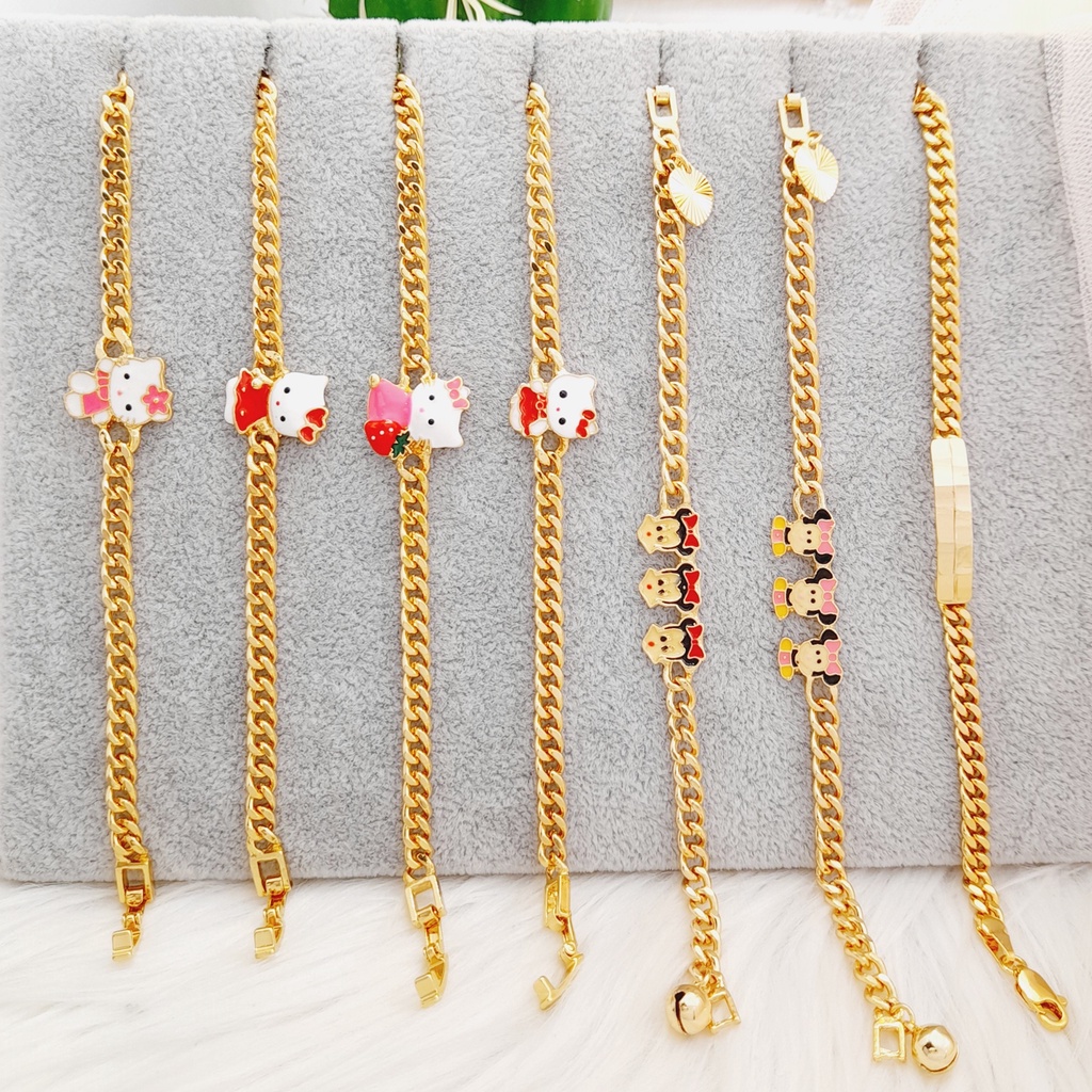 Gelang Anak Fashion Hello Kitty Warna Emas Xuping - BB317