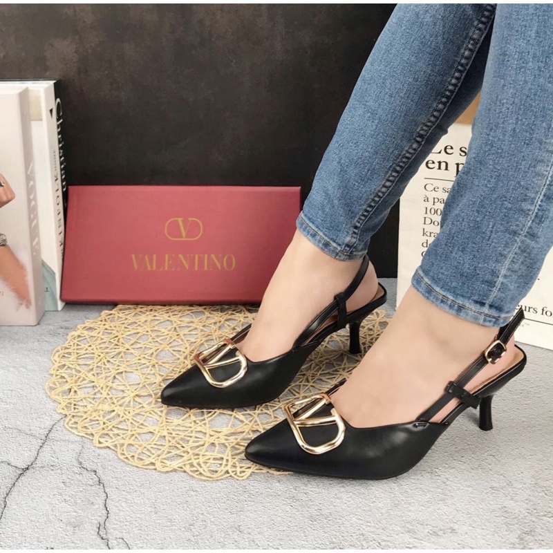 Heelsslop 92821 sendal wanita import realpict