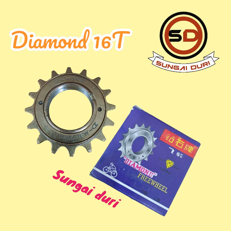 gir belakang sepeda anak 12 16 18 20 24 26 freewheel diamond 16t