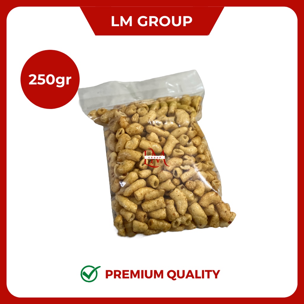 Makaroni Rujak Gurih Snack Kiloan Premium LM @250gr