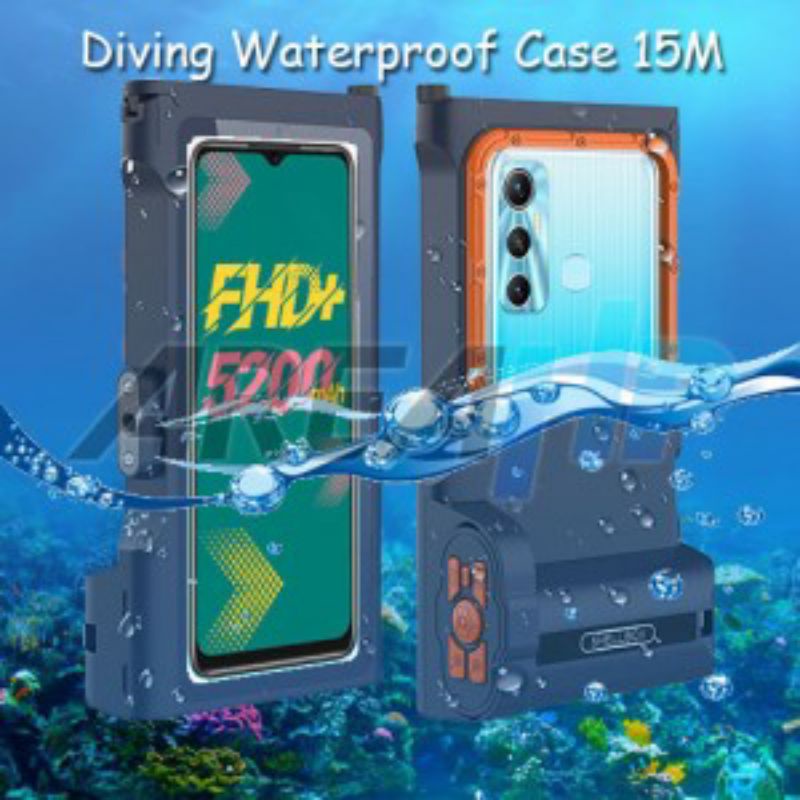 Shellbox Gen 3 Diving Waterproof Case Casing Cover 15M Infinix Hot 11