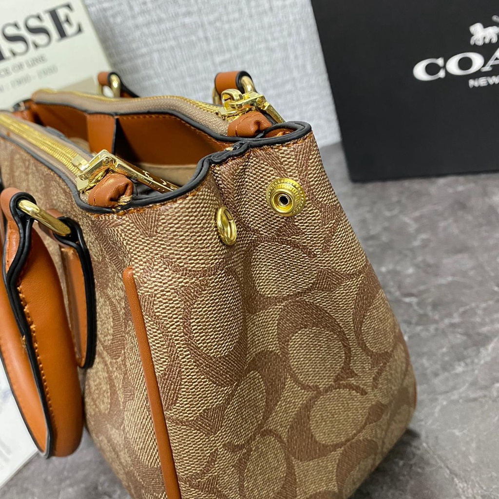 Co@ch Christie Carryall In Crossgrain Leather 1538 (FreeKantongKain+Bubble Wrap)