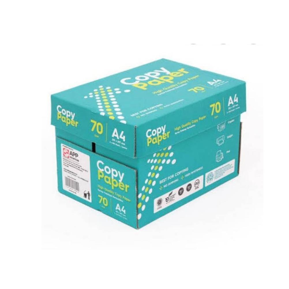 

KERTAS HVS A4 70GRAM MERK COPYPAPER 1 RIM (ISI 500 LEMBAR) TERLARISS...,,,,,