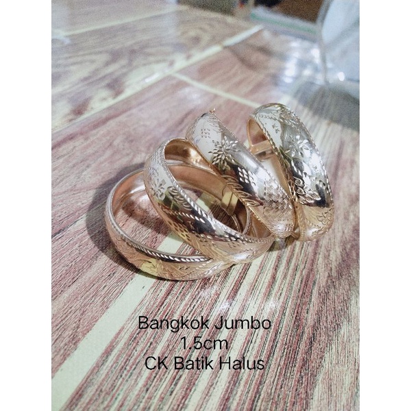 Gelang Sultan...!!! Bangkok Batik Jumbo besar 15mm Persis Emas Asli dari SWASA