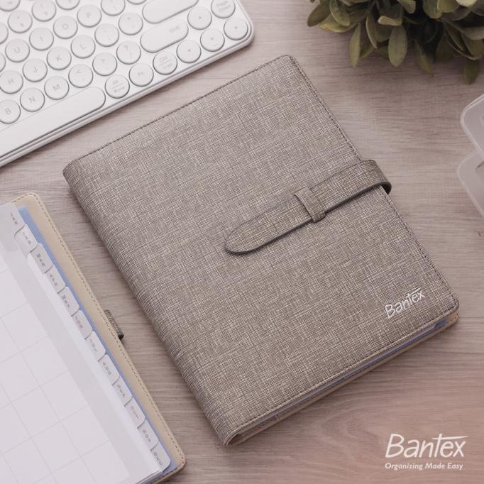 

BUKU AGENDA PLANNER COVER KULIT BEIGE LEATHER DIARY BANTEX - 7492 13