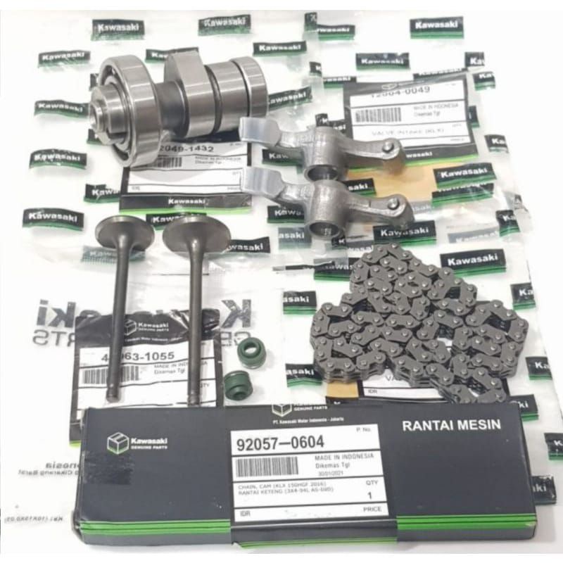 Paket Noken As + Platuk Klep + Klep Set + Rantai Keteng KLX 150 KLX150 L S BF