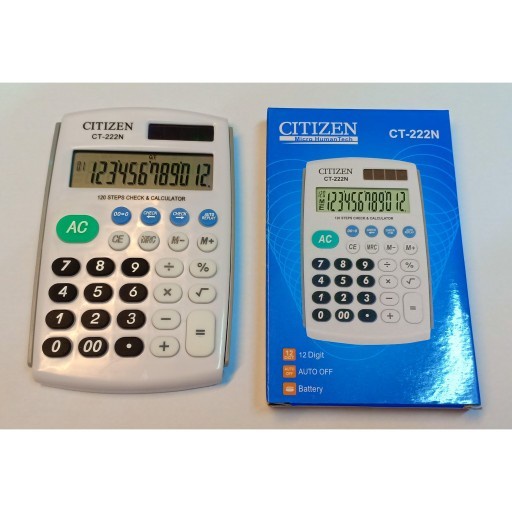

PRODUK TERBATAS KALKULATOR CITIZEN SAKU MINI CT-222N 12 Digits