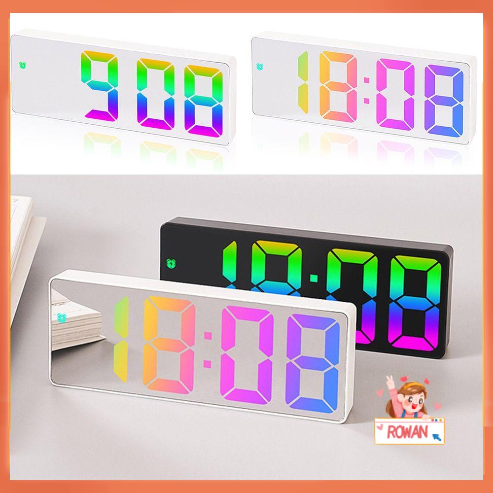 R-flower Jam Weker Digital Rumah Waktu Tanggal LED Display