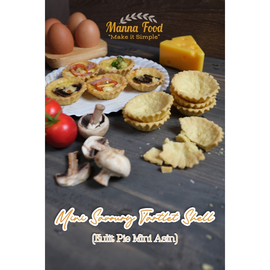 

Manna Food Savoury Tartlet Shell / Kulit Pie Asin isi 36 PCS