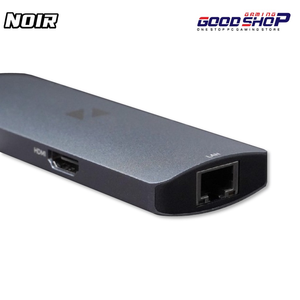 NOIR 7 in 1 USB TYPE C HUB TO HDMI 4K USB 3.0 FAST CHARGING MACBOOK