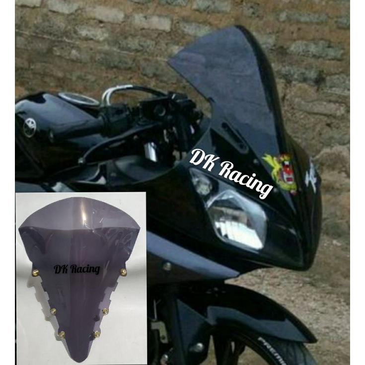 VISOR YAMAHA R15 V2 OLD SUPER JENONG MODEL TERBARU PLUS BAUD WINDSHIELD YAMAHA R15 V2 OLD SUPER JENO