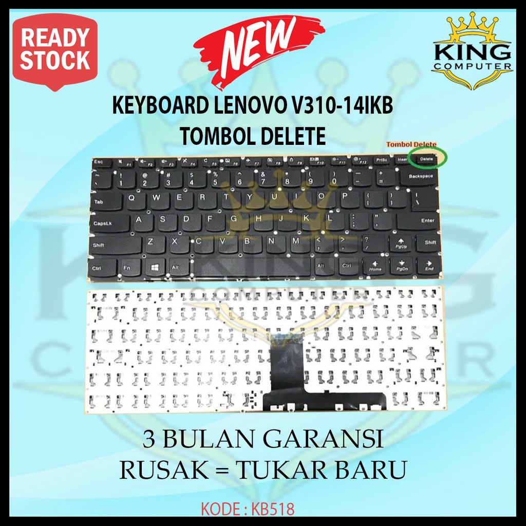 Keyboard Lenovo IdeaPad 310-14ikb V110-14iap V310-14ikb V310-14isk V510-14ikb