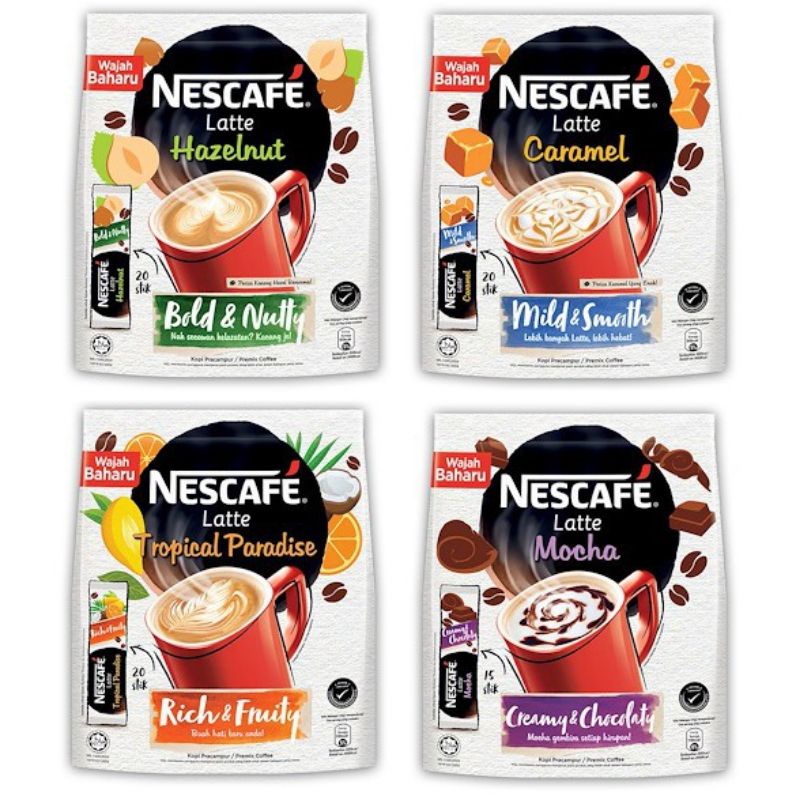 

‼️CLOSED PO‼️ NESCAFE 3IN1 LATTE MALAYSIA // CARAMEL // HAZELNUT // MOCCA