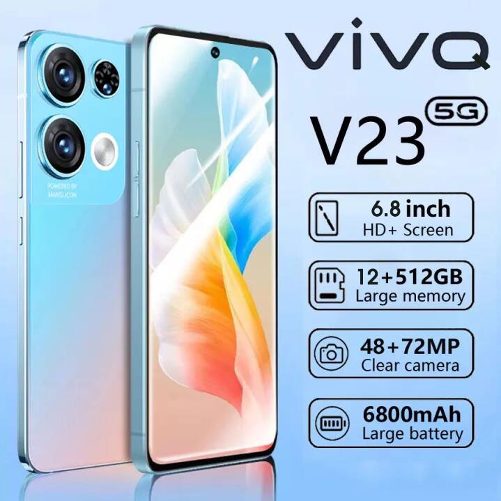 【Bisa COD】HP VlVO V23 HandphoneHP Android 12GB+512GB  terbaru cuci gudang 2022 4G 5G original asli A