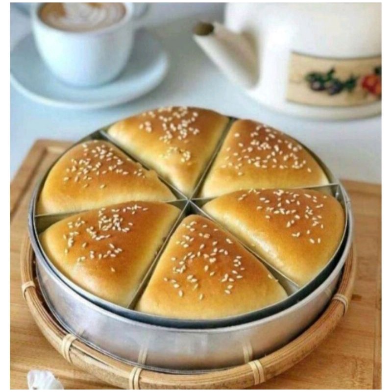 Loyang sekat bulat press tanpa sambungan16cm(sekat 6 bongkar pasang)