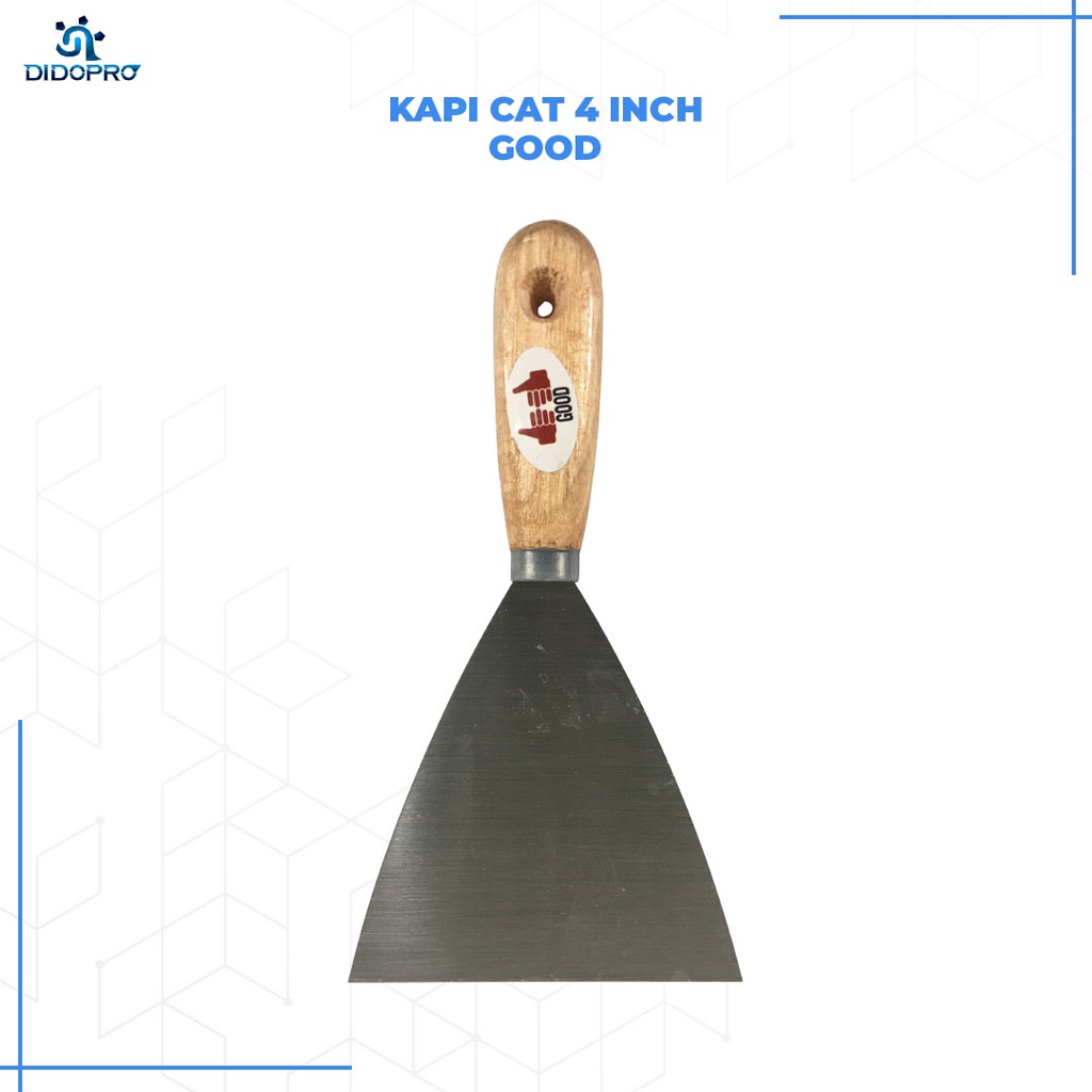 Kapi Cat / Kape / Scrapper Gagang Kayu 4&quot;