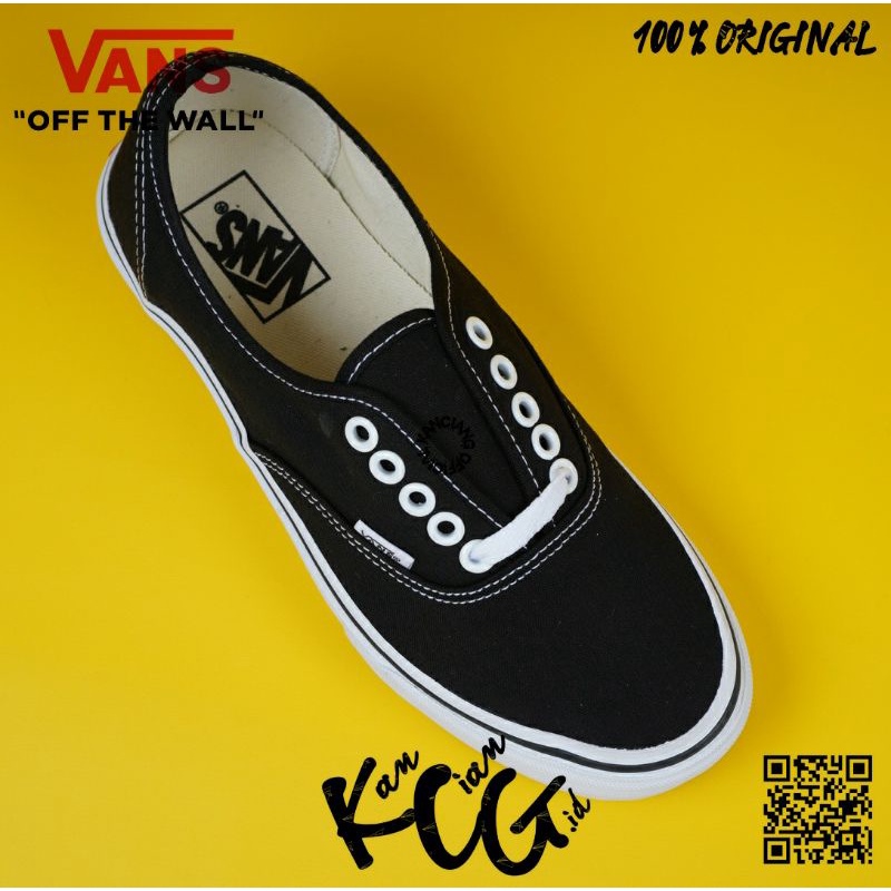 Vans Authentic Classic Black White Original 100% Bnib