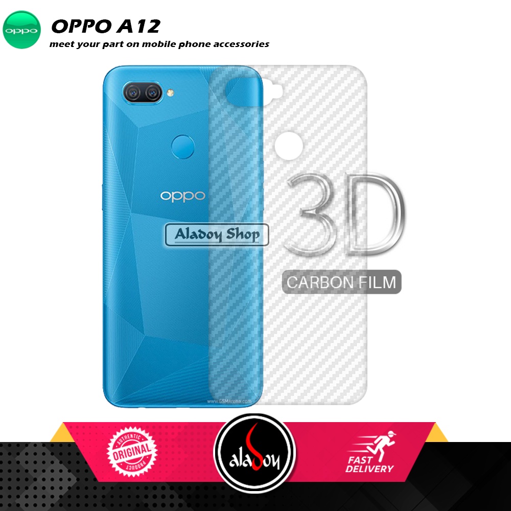 Paket 3IN1 Tempered Glass Layar Matte Anti Glare Oppo A12/A7/A5S Free Tempered Glass Camera dan Skin Carbon