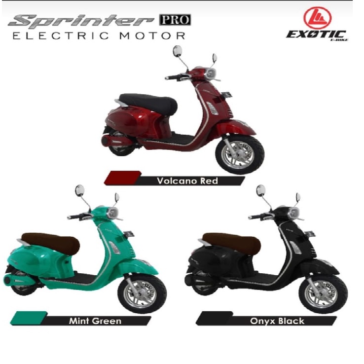 Sepeda Motor Listrik Vespa Listrik Sprinter Pro Pacific Exotic