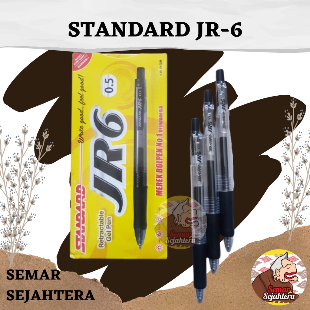 

[PCS] PULPEN JEL / BULPEN / GEL PEN STANDARD JR-6 UKURAN 0.5 MM*