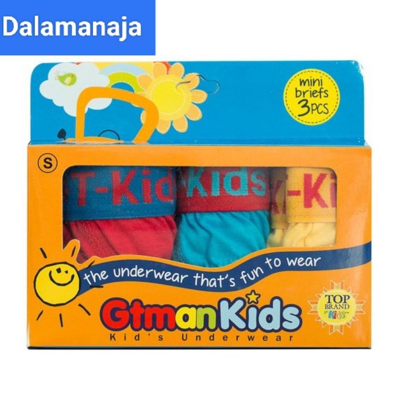 GT MAN - KIDS Cd Anak Pria GTKL Sekotak Isi 3 Pcs Random