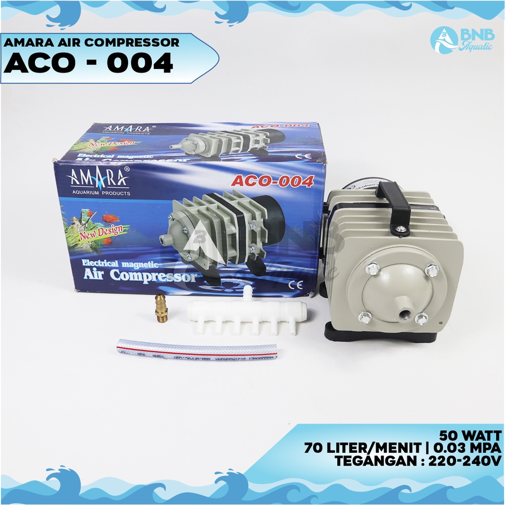 Amara Aco Pompa Udara Aerator Aquarium Kolam Hidroponik Aco001 aco002 aco003 aco004