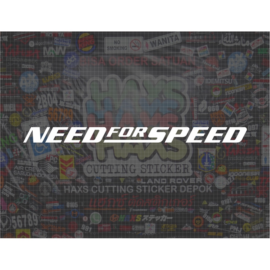 Cutting Sticker Need For Speed Ukuran 58 Cm