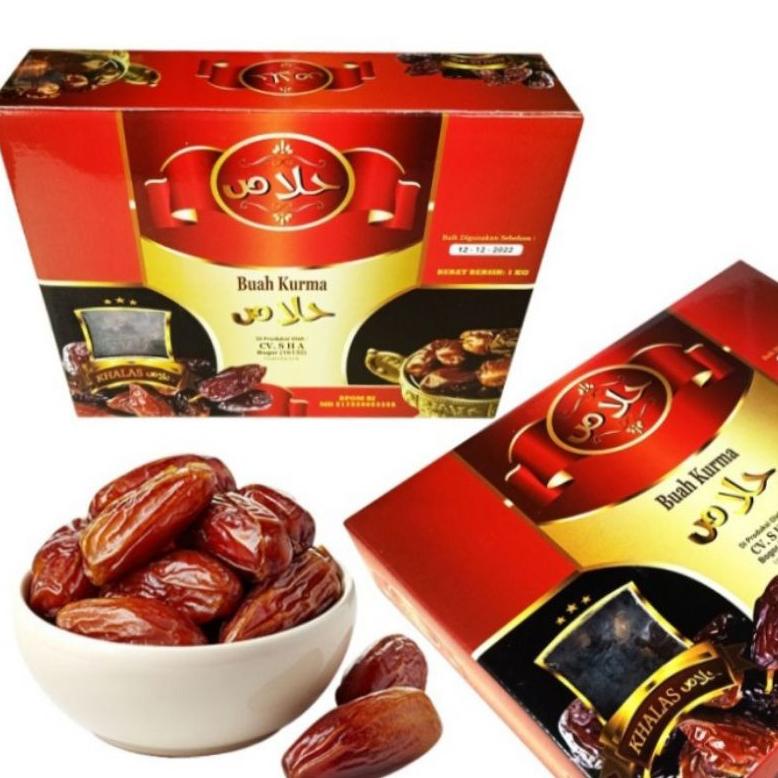 

[BAYAR DITEMPAT] Kurma GOLDEN DATES khalas 1 kg best seller