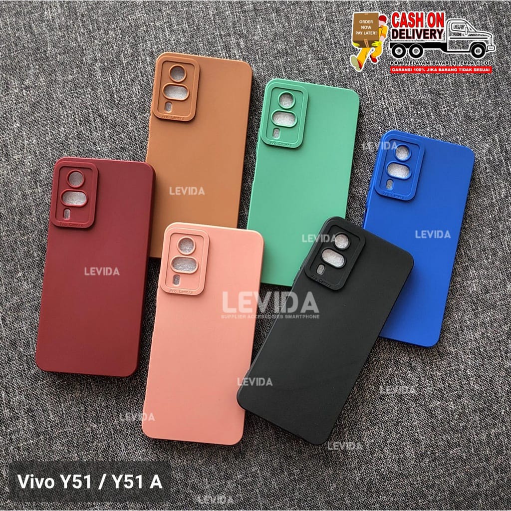 VIVO Y51 2020/VIVO Y51A 2020 CASE PRO CAMERA MACARON CASE VIVO Y51 2020/VIVO Y51A 2020