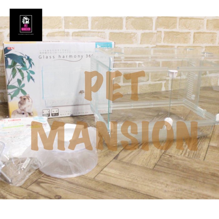GEX harmony 360 kandang hamster acrylic glass akrilik reptil sugar gli