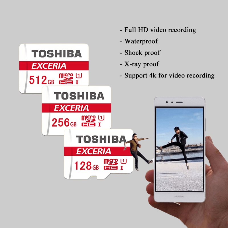 Toshiba Micro SDHC UHS-Ⅰ Card 32GB/64GB/128GB/256GB/512GB CLASS 10 Microsd M302-EA Kartu Memori