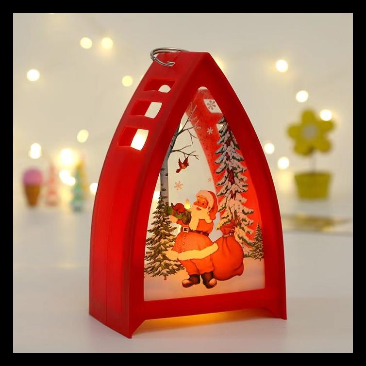 

LENTERA SOUVENIR NATAL LAMPU TIDUR SEGITIGA DEKORASI PESTA LC 1881 BARU