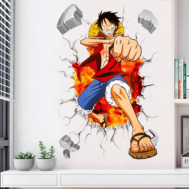 WALLSTIKER WALLSTICKER WALL STICKER STIKER DINDING ANIME ANIMASI FIGURE KARTUN ONEPIECE WALLPAPER ONE PIECE SANJI ZORO LUFFY NAMI WANTED WALSTICKER WALSTIKER PAPER TEMBOK WALLPEPER KARAKTER DEKORASI RUANG TAMU KAMAR TIDUK ANAK @banyak