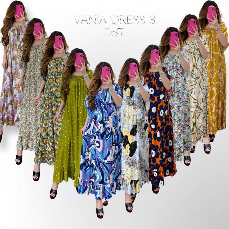 VANIA DRESS DST MOTIF TERBARU//KAFTAN DST RENDA