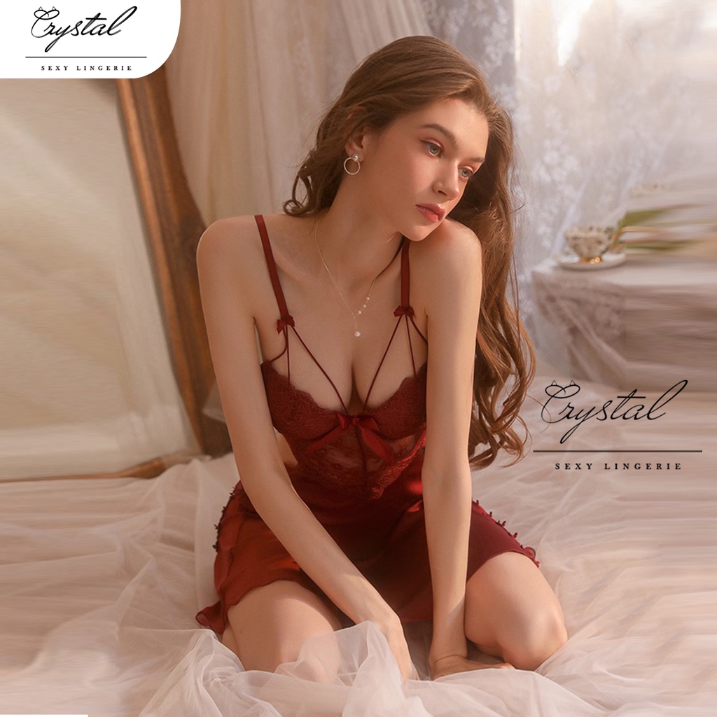 Lingerie Dress Sexy Wanita Bahan Satin 231