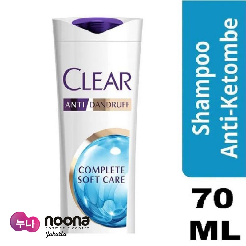 CLEAR SHAMPOO ANTI KETOMBE COMPLETE SOFT CARE 70ML -NJ