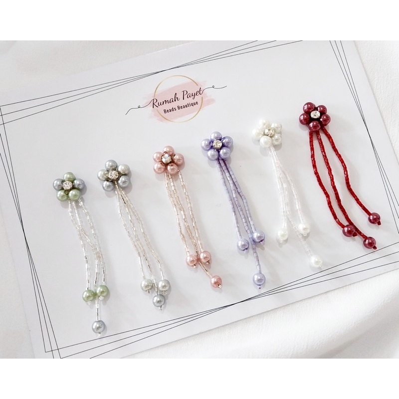 Payet Mutiara Bunga Juntai set