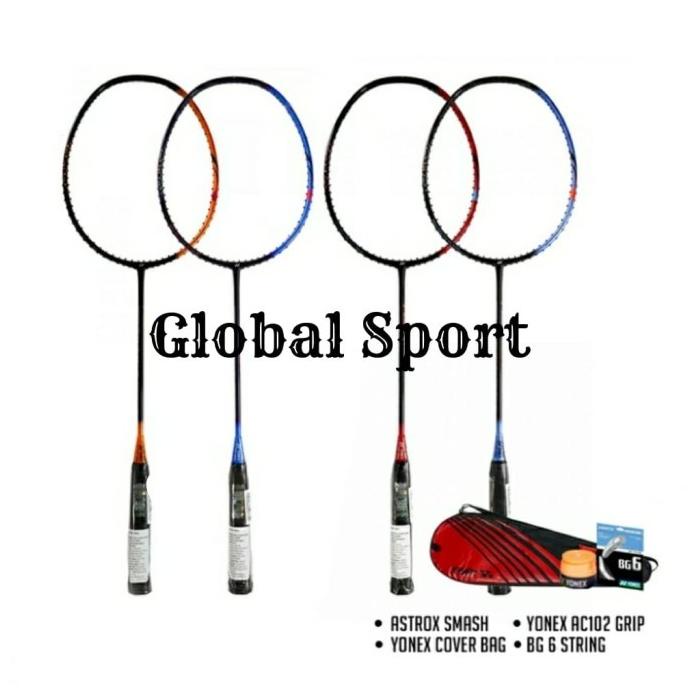RAKET BADMINTON YONEX ASTROX SMASH BUNDDLE FREE PASANG SENAR