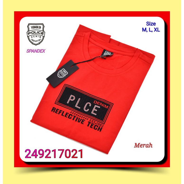 Kaos Oblong Pria Police Denim Industry 249217021