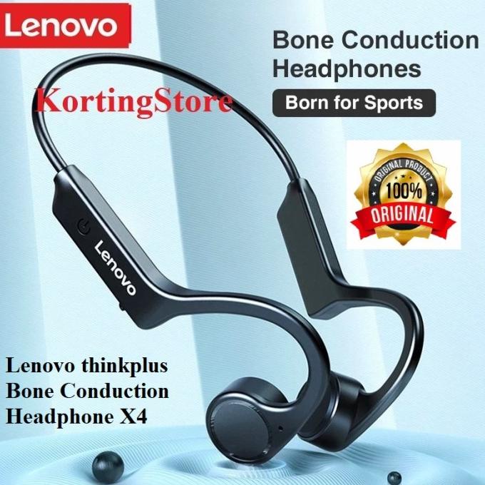Lenovo Thinkplus X4 Original Headset Earphone Bluetooth Wireless Mahoberry