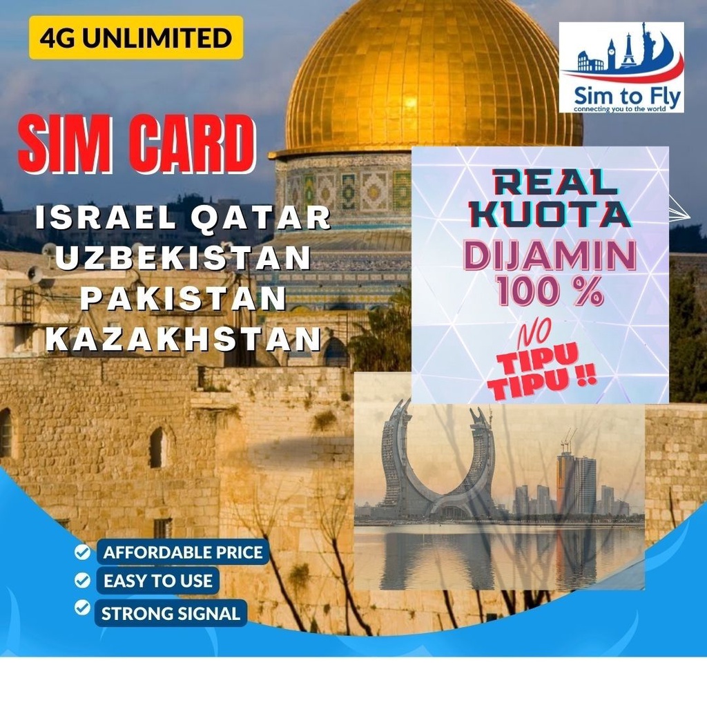 Sim Card Israel Qatar Unlimited data