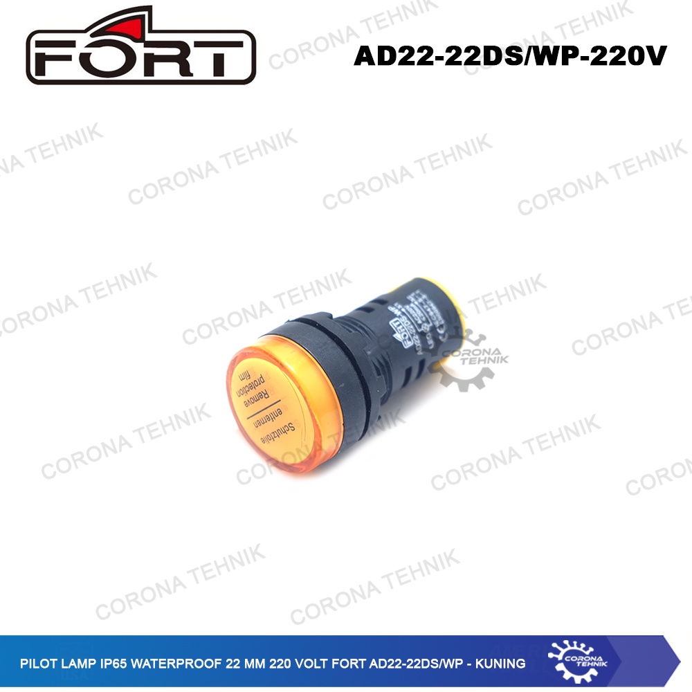 AD22-22DS/WP - Pilot Lamp IP65 Waterproof 22 mm 220 Volt FORT