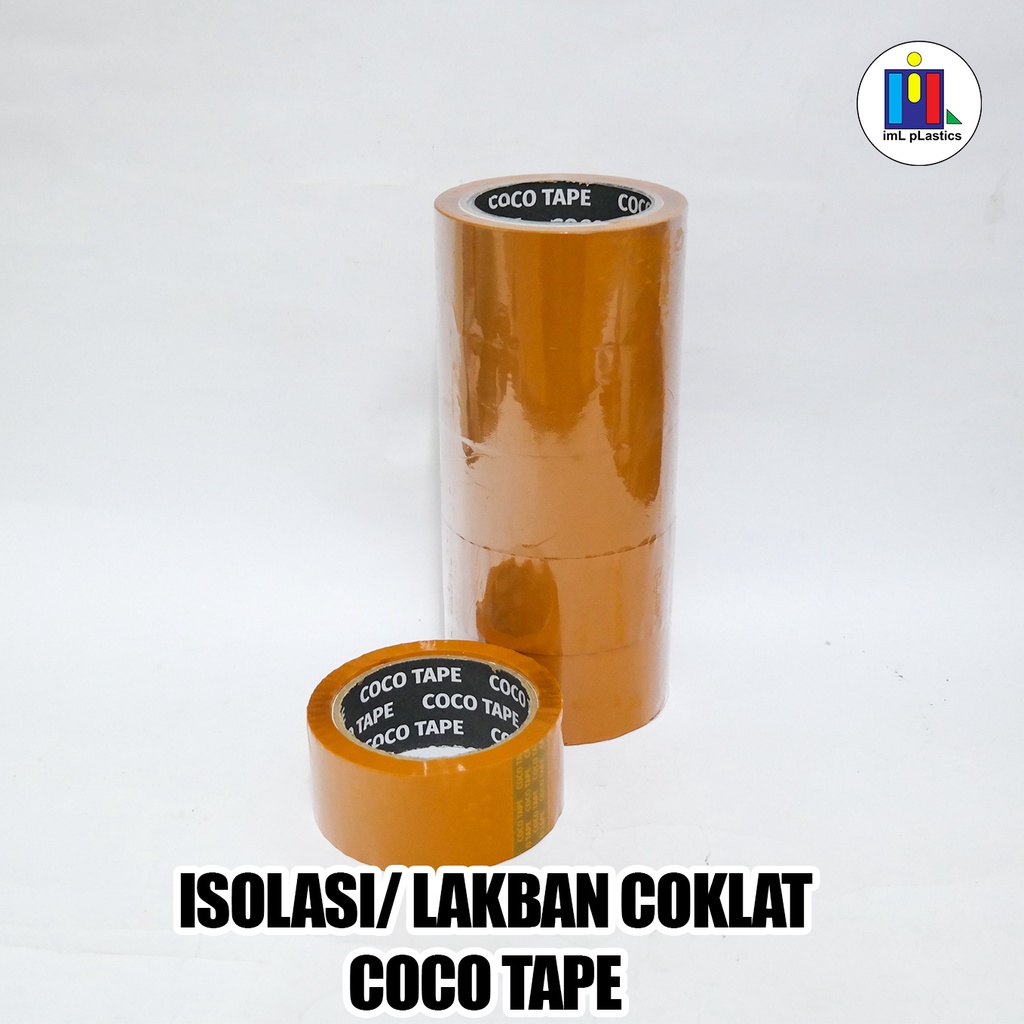 Lakban/Isolasi COKLAT Coco Tape OPP 45mm x 80yd - 1 pcs