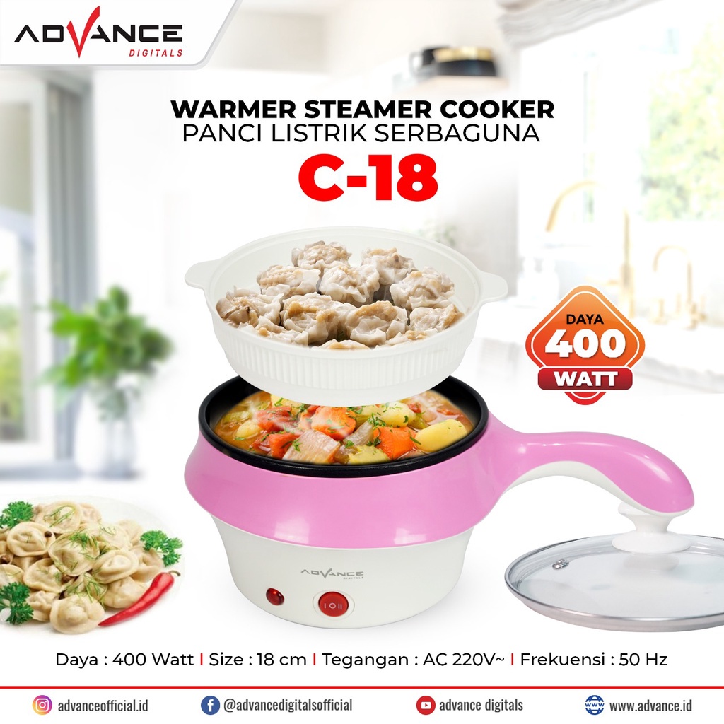 [COD] PANCI LISTRIK STEAMER - FRY PAN ELEKTRIK INSTAN MISTER ORDER